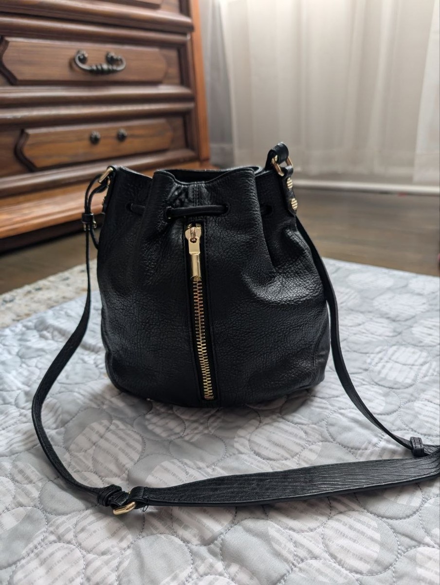 Elizabeth And James Black Leather Bucket Bag Elizabeth & James Black Leather Bucket Bag main image 2