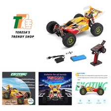 WLtoys 144010 RC Buggy: 1:14 Scale High Speed 75km/h Brushless Monster