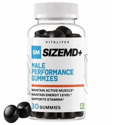 SizeMD+ for Men, SizeMD Plus Extra Strength Male Performance 30 Gummies