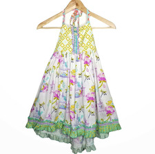 MATILDA JANE Size 8 PLATINUM Song Birds Ellie Sun Dress Girls Floral 1/12 2942