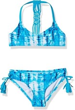 Kanu Surf Girls' Willow Bikini Beach Sport 2-Piece Swimsuit Size 14 - Free Ship
