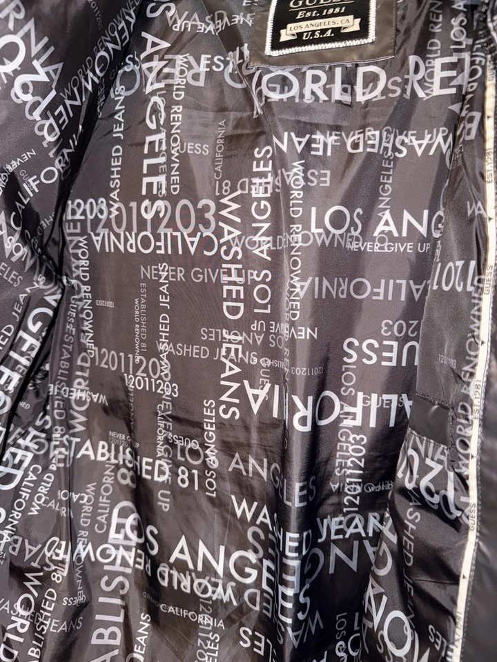 Guess Winterjacke Herren XXL Silber Grau - Bild 3 von 4