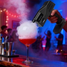 LUOJIADI Cocktail Smoke Bubble Gun Electric Whiskey Smoker Kit - NIB