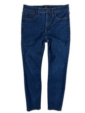 J.Crew Blue Dark Wash 10" High-Rise Skinny Denim Jeans Women's Size 27P