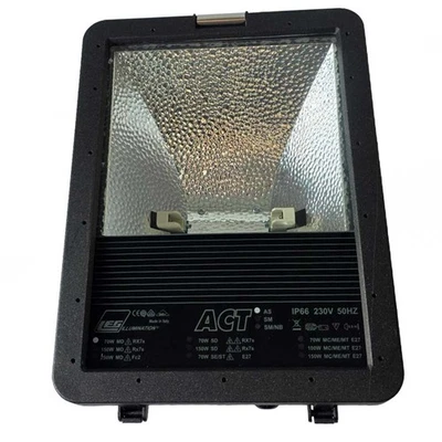 Regent HQI HIT-DE Fluter Schwarz für 1 x 70W RX7s asymetrisch Strahler Flutlicht - Bild 1 von 3