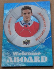 2024-25 Upper Deck #WA-16 Lane Hutson Welcome Aboard Speckled Canadiens 