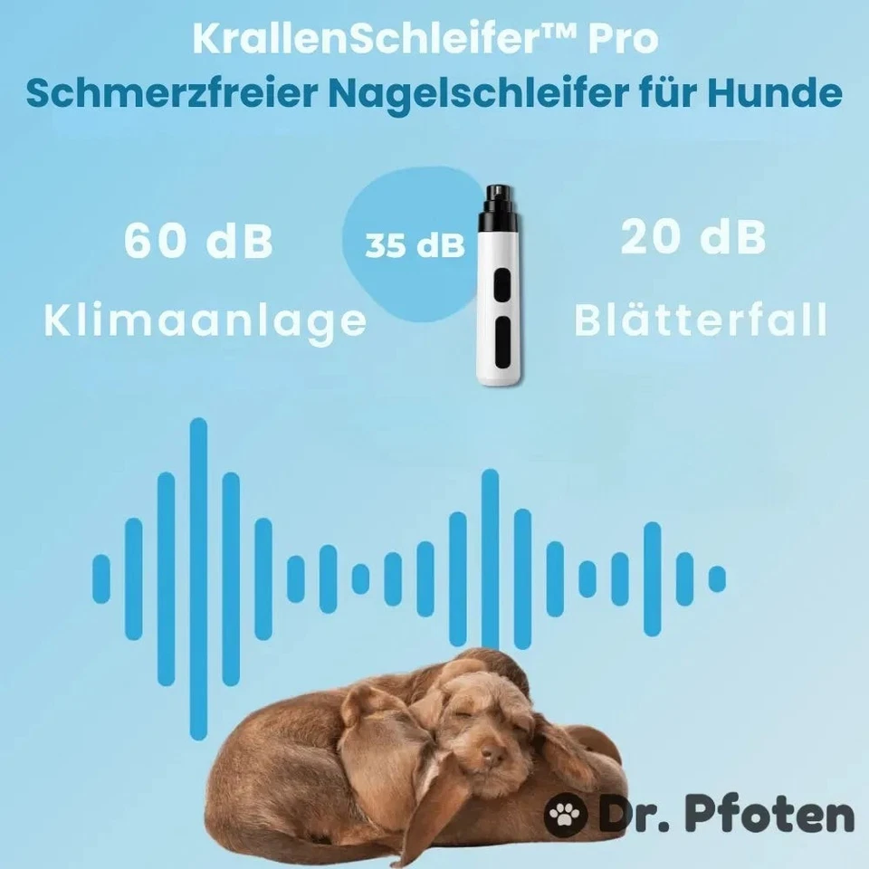 Dr. Pfoten™ Lima De Uñas Pro - Lijadora Eléctrica Para Perros Y Gatos! - Imagen 3 de 4