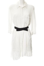 ZARA BASIC Abito blusa camicia Donna Abito Taglia IT 42 bianco sporco-nero