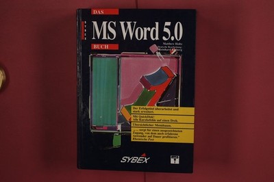 356850 Matthew Holtz DAS MS WORD 5.0 BUCH Sybex HC