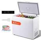 VEVOR Chest Freezer 6.7 cu.ft / 189L Compact Deep Freezer with 2 Storage Baskets