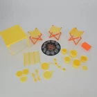 Vintage Barbie Camping Campfire Furniture Lot Chairs Cookware Accessories 24 Pc