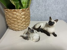 VTG Royal Doulton Siamese Cat mum kittens family porcelain ornament home decor
