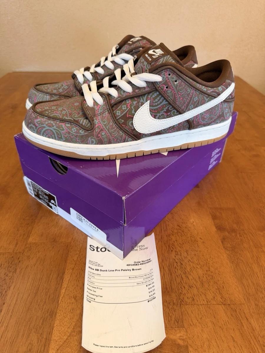 Nike SB Dunk Low Pro Paisley Brown for Sale | Authenticity