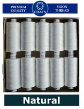 Natural Moon Coats  Sewing Thread Tkt120 Polyester Premium Quality  10x1000y Box