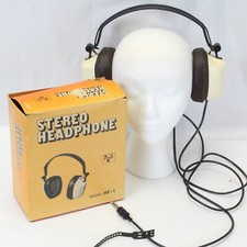 Vanco Chicago Stereo Headphones HF-1 Japan Original Box Tested Working  68" Cord