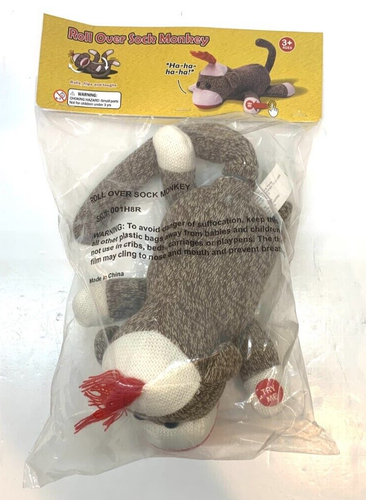 rollover laughing monkey plush toy