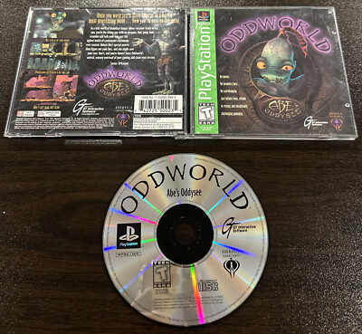 Oddworld: Abe's Oddysee - Sony PlayStation 1 PS1 Complete Oddworld: Abe's Oddysee - Sony PlayStation 1 PS1 Complete