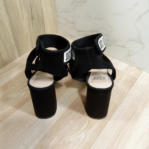 Juicy Couture Womens 8.5 High Heel Sandals Ankle Strap 4 Inch Heel - Picture 3 of 9