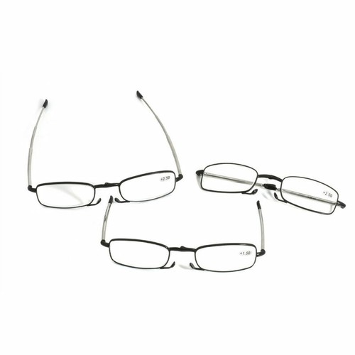 Fashion Portable Folding Reading Glasses Rotation Eyeglass +1.5+2.0+2.5+3.0 HOT - Picture 6 of 14