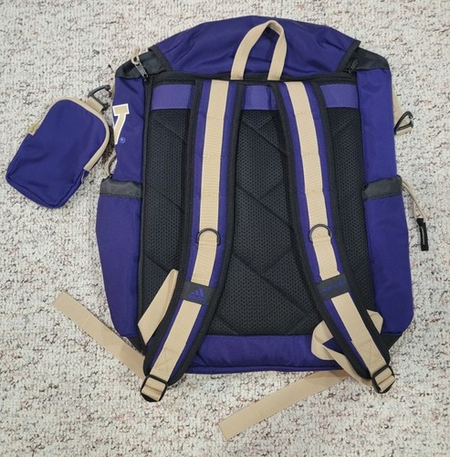 adidas Washington Huskies Utility Premium Backpack Purple Gold Unisex GA5740 - Picture 2 of 14