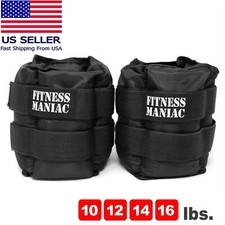 Ankle Weights Pair Leg Adjustable Strap Women Men Weighted Gym Walking Jogging