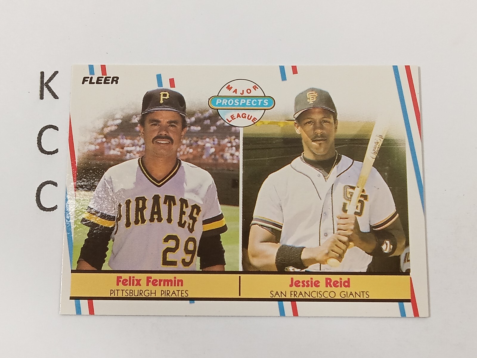 1988 Fleer Baseball RC Prospects #643 Felix Fermin / Jessie Reid