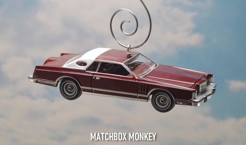 Ornamento albero di Natale Borgogna classico 1979 Lincoln Continental Mark V ornamento - Foto 9 di 16