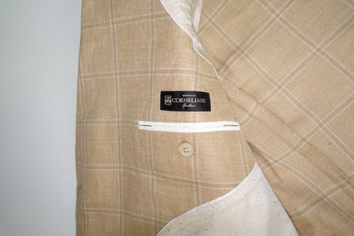 £1550 CORNELIANI BASKETWEAVE LINEN SUMMER CHECK SPORT BLAZER UK 44 EU 54 ITALY - Picture 15 of 23