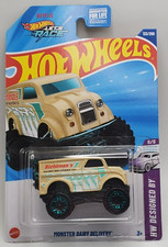 2025 Hot Wheels Beige Monster Dairy Delivery HW Designed By #133