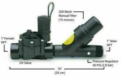 Rain Bird Filter Regeleinheit Bewässerung Garten Filter XCZ 100 PRF 1'' X10308
