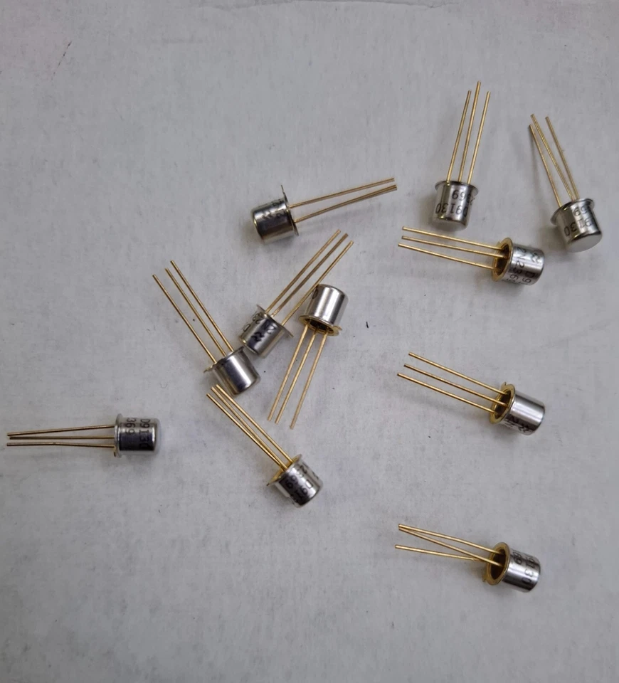 10X 2N2369 National Semiconductor NPN Si Switching Transistor 40V 0.2A TO-18 - Bild 3 von 4