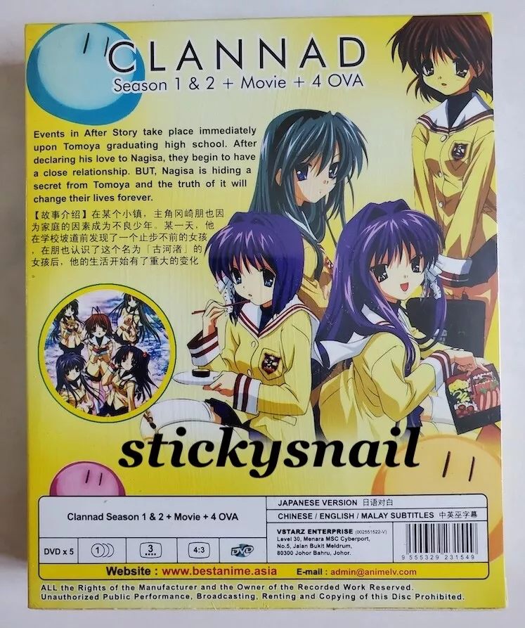 CLANNAD THE MOTION PICTURE OVA DVD ANIME English Subtitle Region