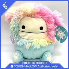 Squishmallow Kellytoy Plush Limited Squad Zozo The Teal Big Foot Yeti 8" NWT