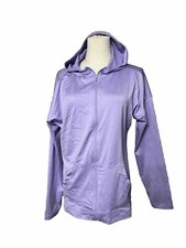 Adrienne Vittadini Women  s Large Lavender Athletic Quick Dry Full Zip Jacket
