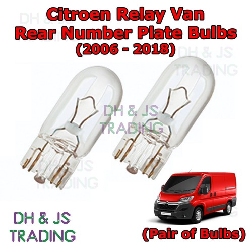 For Citroen Relay Van Rear Number Plate Bulbs Reg Plate Bulb Light