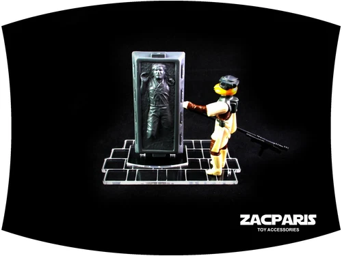 Stand for Vintage Kenner and Hasbro POTF Star Wars Slave 1 Han Solo Carbonite