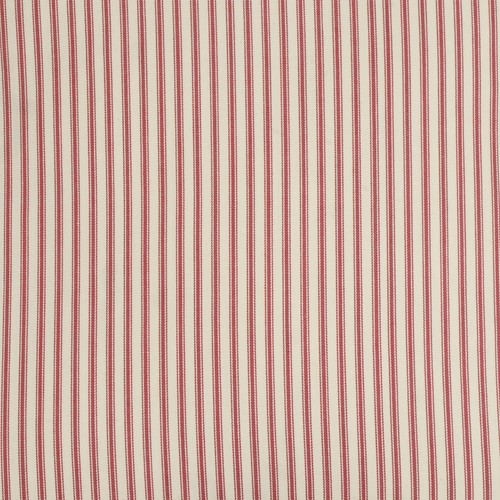 Large 22" Ticking Stripe Cushion Cover Red Woven Cotton Square Home - Picture 2 of 3