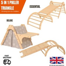 Pikler 5-in-1 Climbing Toy | Indoor Gym, Desk & Tent | Montessori Playground