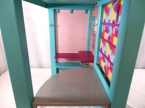 American Girl Doll Teal Gabriella’s Loft Bed Stool Blanket Pillow - Picture 10 of 20