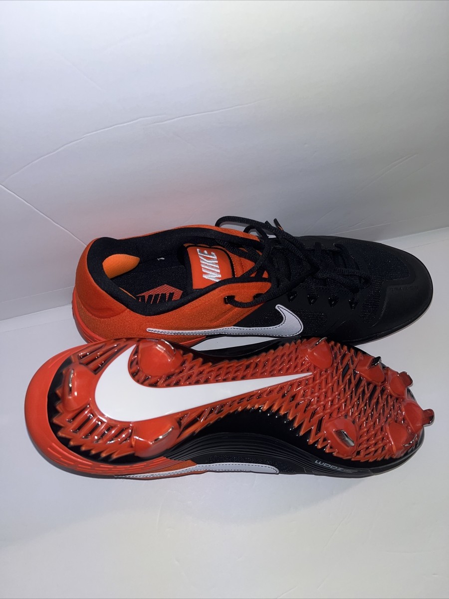 Nike Alpha Huarache Elite‎ 2 Orange/Black/White Baseball Cleats Sz 14 Nike Alpha Huarache Elite 2 Used & Clearance Cleats Online main image 2