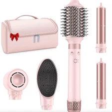 5 in 1 High-Speed Hot Air Styler - Curl Volumize Straighten with Travel Bag