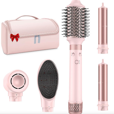 5 in 1 High-Speed Hot Air Styler - Curl Volumize Straighten with Travel Bag