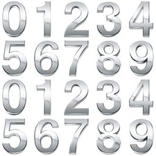 Hotop 20 Pieces Mailbox Numbers for House Outside 0-9 Door 2 Inch Silver