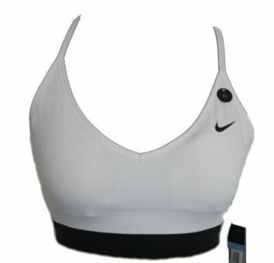 DAMEN NIKE SPORT BH INDY BRA SPORTS BH WEISS 878614-100 Gr.  XS (34) NEU