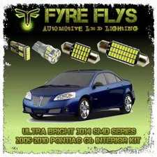White LED interior lights package kit for 2005-2010 G6 5 pcs 3014 series SMD