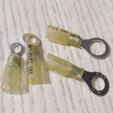 Heat Shrink Ring Terminals 12-10 Gauge Marine Wire Crimp Connectors 25-200Pcs