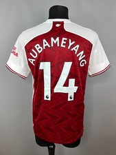 ARSENAL 2020 2021 AUBAMEYANG HOME SHIRT FOOTBALL SOCCER ADIDAS EH5817 SIZE M
