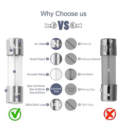 Fusibili 72/100 PZ/Set Fusibili For Tubi In Vetro A Soffiatura - Foto 8