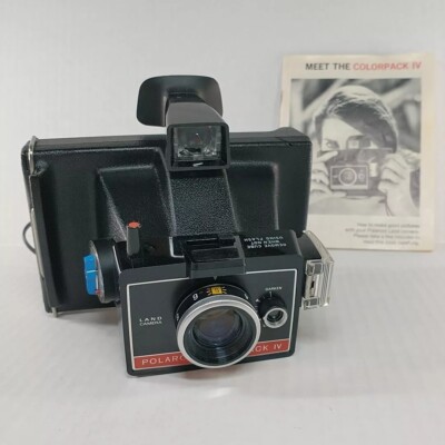 Vintage Polaroid Colorpack IV Land Camera Instant Film Camera And Owner's  Manual