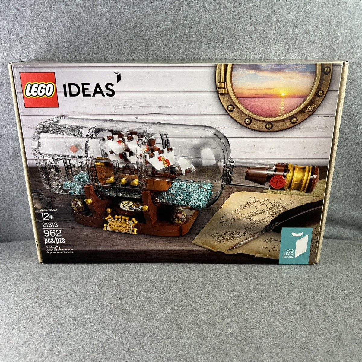 LEGO Ideas: Ship in a Bottle Set 21313 Pirates Leviathan 962